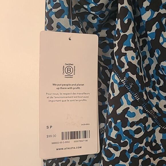 ATHLETA Infinity Patterned Dress Leopard Blue Size SP - Picture 9 of 11